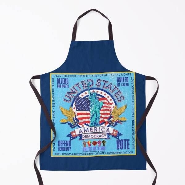 Item preview, PMD00959 Progressive Movement Designs vintage patriotic American Statue of Liberty flag eagle design shows you support democracy progressive goals for Progressives Democrats Independents Liberals designed and sold by ProgressiveLeft.