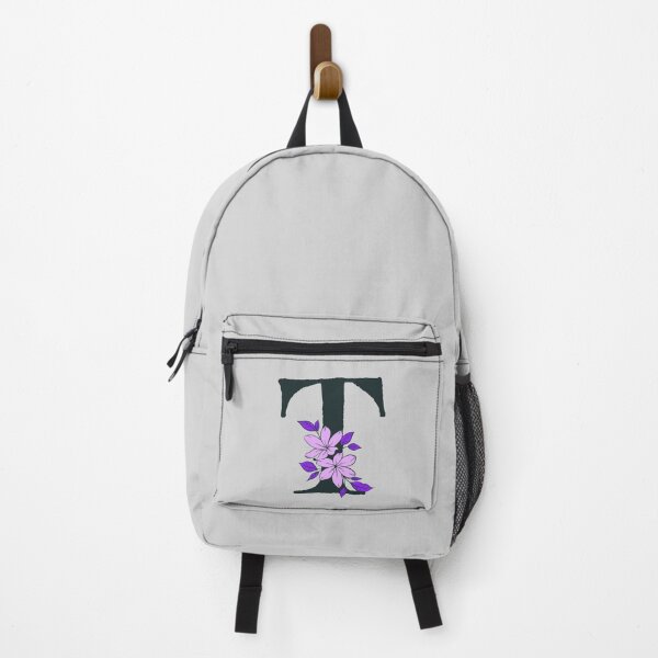 Item preview, Purple floral T monogram designed and sold by Coffee Lifestyle.