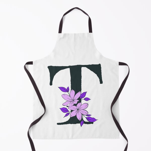 Item preview, Purple floral T monogram designed and sold by Lyssarien.