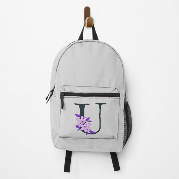 Item preview, Purple floral U monogram designed and sold by Coffee Lifestyle.