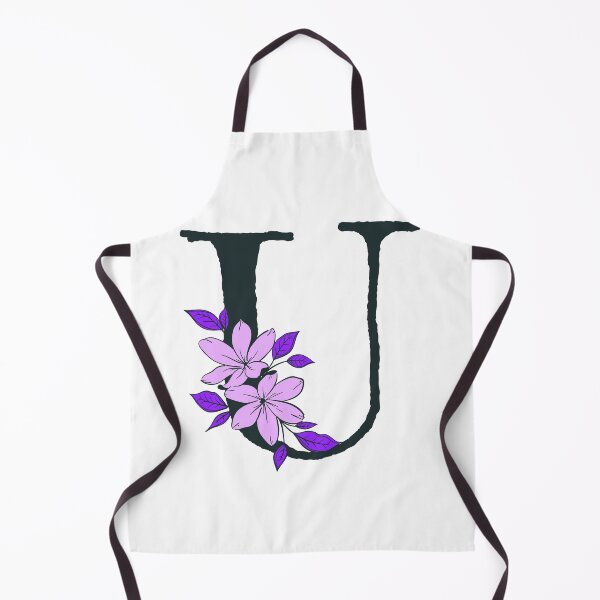 Item preview, Purple floral U monogram designed and sold by Coffee Lifestyle.