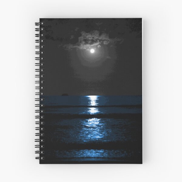 Item preview, NIGHT OCEAN SANDY BEACH MOON designed and sold by Madjack Tees Kiwi SuperStore.