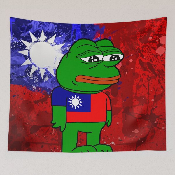 Item preview, Sad Taiwanese Pepe designed and sold by Slav-Art.