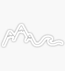 Berg-Welle Sticker