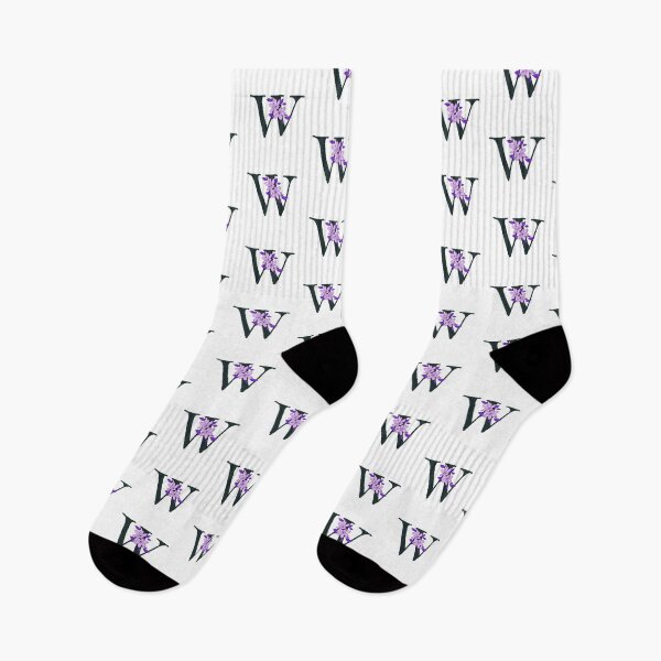Item preview, Purple floral W monogram designed and sold by Coffee Lifestyle.