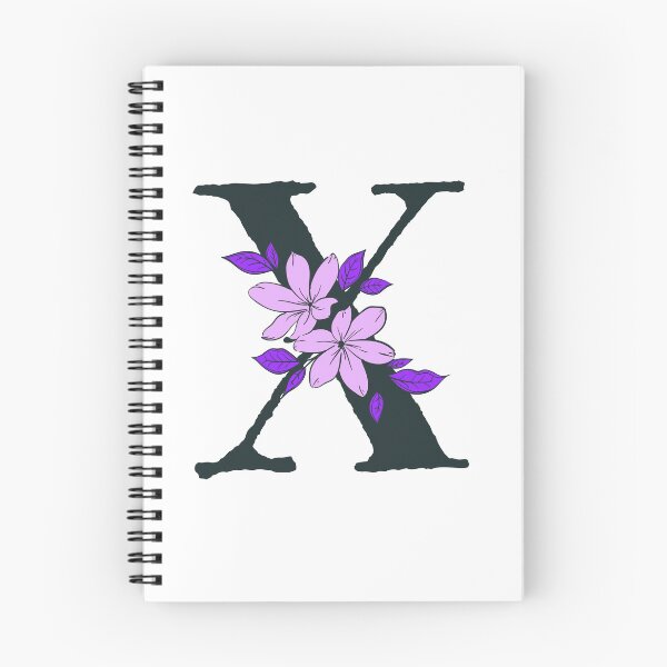 Item preview, Purple floral X monogram designed and sold by Coffee Lifestyle.