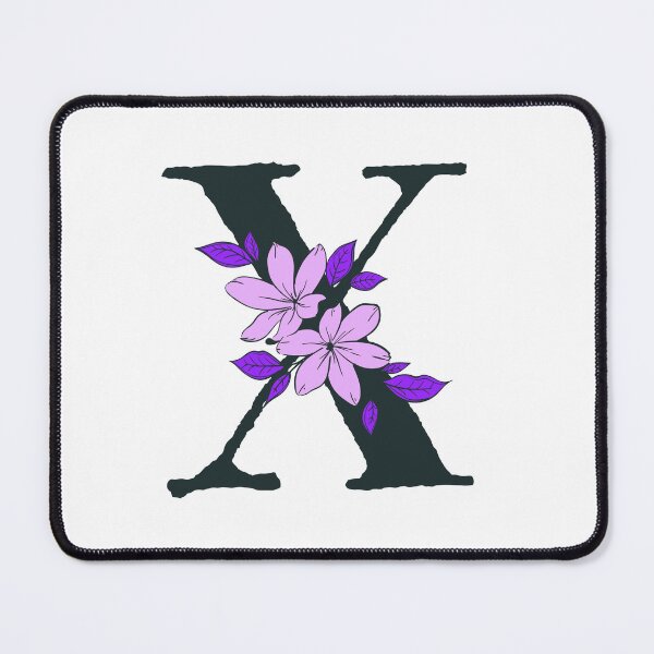 Item preview, Purple floral X monogram designed and sold by Coffee Lifestyle.