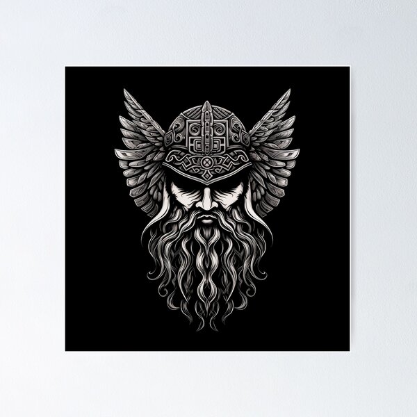 Item preview, Odin Warrior Nordic Viking Mythology designed and sold by Odd World.
