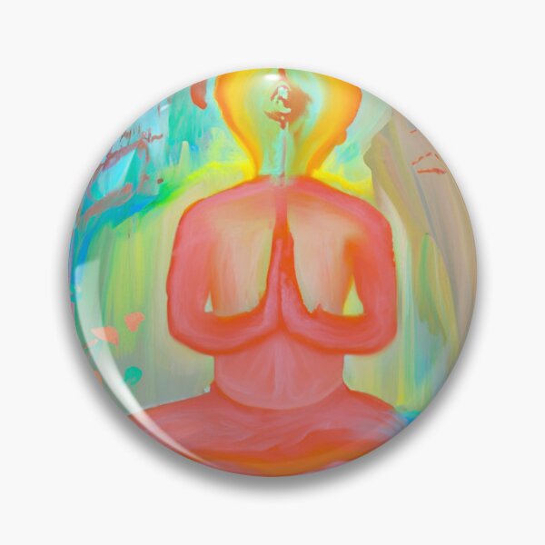 Item preview, Colorful paitning of a meditating peace designed and sold by zajkart.