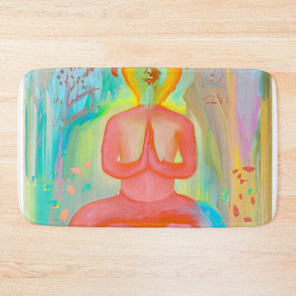 Item preview, Colorful paitning of a meditating peace designed and sold by zajkart.