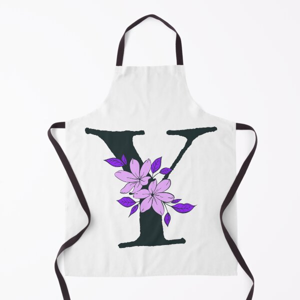 Item preview, Purple floral Y monogram designed and sold by Coffee Lifestyle.