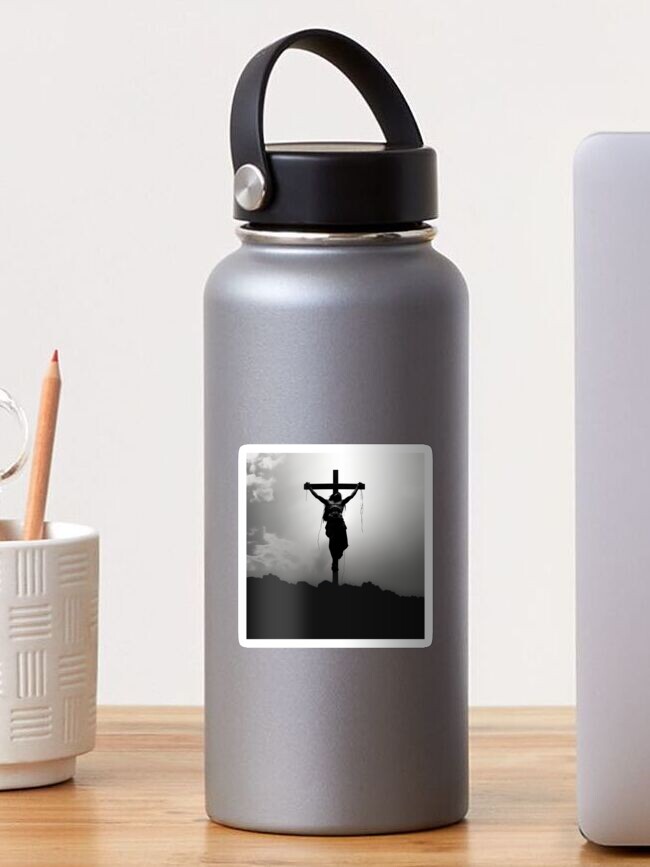 Thumbnail 1 of 3, Sticker, bearyourcross designed and sold by A3JArtworks.