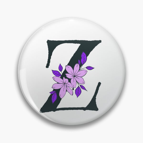 Item preview, Purple floral Z monogram designed and sold by Lyssarien.