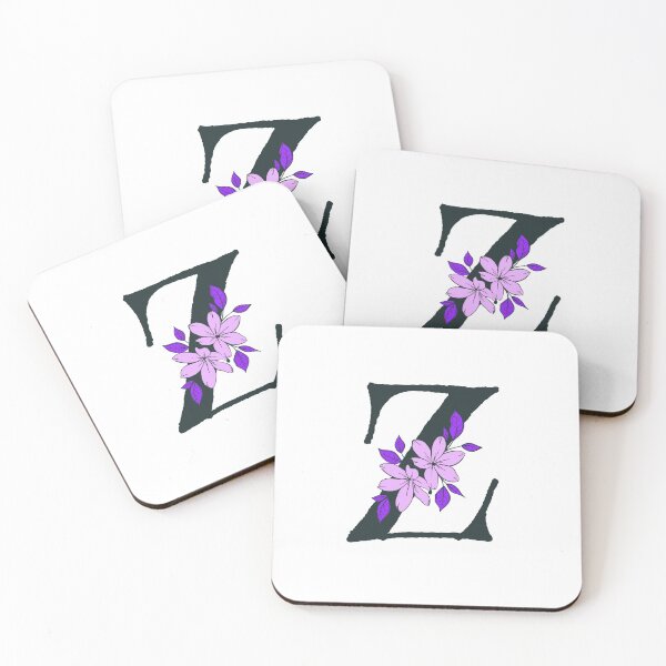 Item preview, Purple floral Z monogram designed and sold by Coffee Lifestyle.