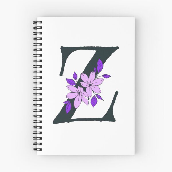 Item preview, Purple floral Z monogram designed and sold by Coffee Lifestyle.