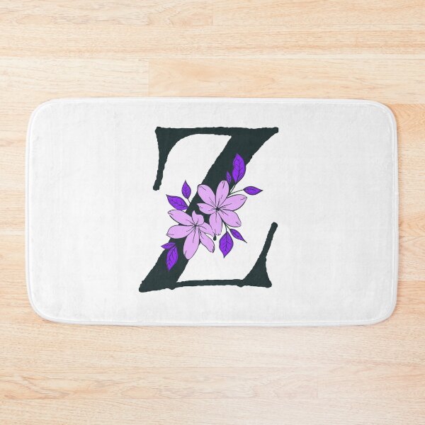Item preview, Purple floral Z monogram designed and sold by Coffee Lifestyle.
