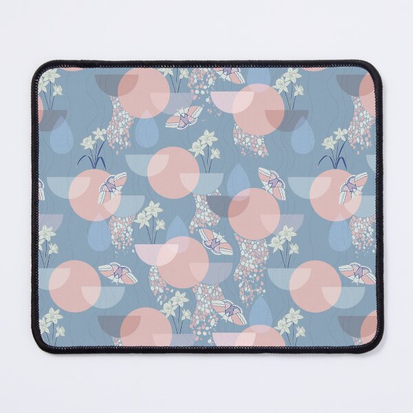Item preview, Sorbet Magic -Peach & Steel blue designed and sold by Carina Parry Studios.