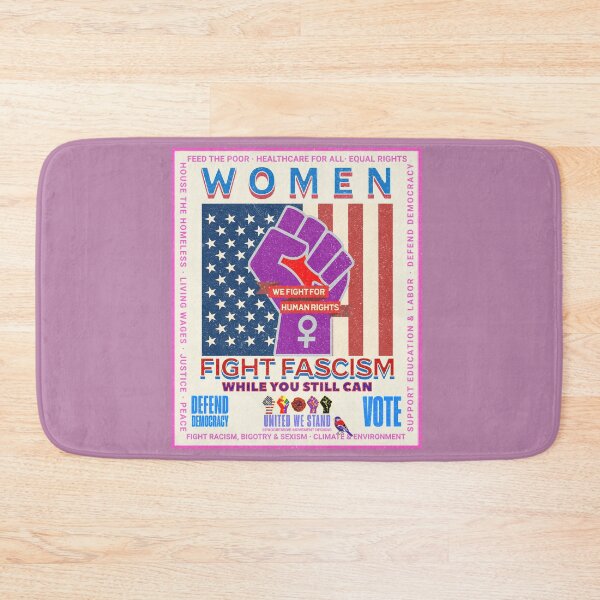 Item preview, PMD00961 Progressive Movement Designs vintage patriotic American Women Fight Fascism design shows you support democracy and progressive goals for Progressives Democrats Independents Liberals.  designed and sold by ProgressiveLeft.