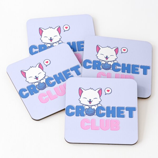 Item preview, Crochet Club Cat Lover Funny Meme Mom Gift designed and sold by YURISPACE.