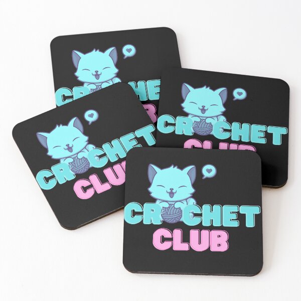 Item preview, Crochet Club Cat Lover Funny Meme Mom Gift designed and sold by YURISPACE.