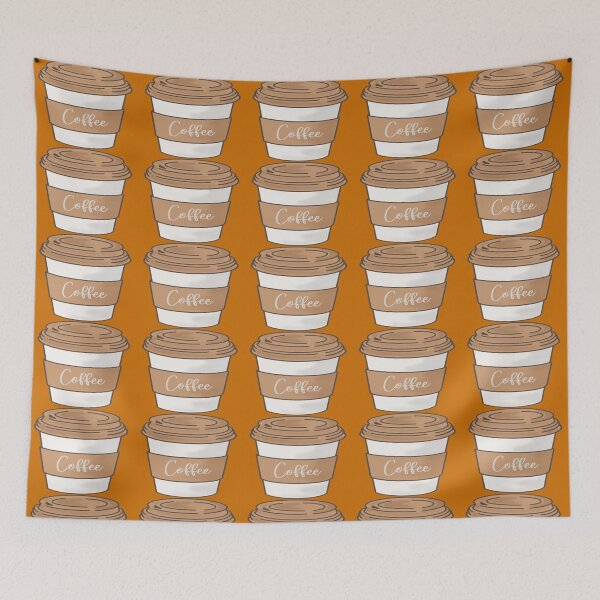 Item preview, Coffee Print - Orange designed and sold by PunjabanJatti.