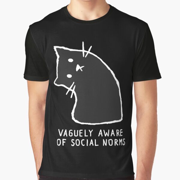Item preview, Vaguely Aware of Social Norms Cat, Vaguely Aware of Social Norms  Anime designed and sold by SALI MANI.