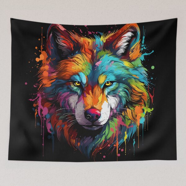 Item preview, Coloured Wolf designed and sold by Obsidian Ink by Wilshire.