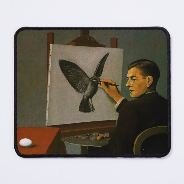 Item preview, rené magritte Merging Lightness and Symbolism art and gift for sales designed and sold by EditorArt.