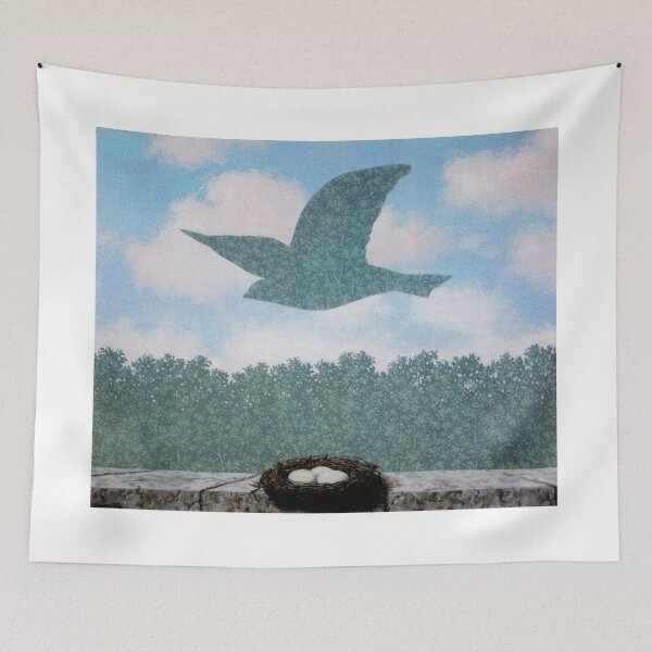 Item preview, rené magritte Merging Lightness and Symbolism art and gift for sales designed and sold by EditorArt.
