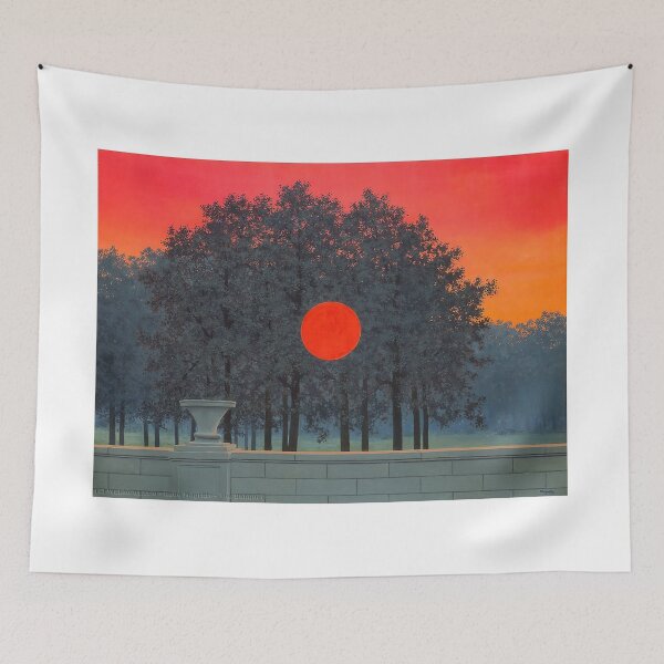Item preview, rené magritte Merging Lightness and Symbolism art and gift for sales designed and sold by EditorArt.