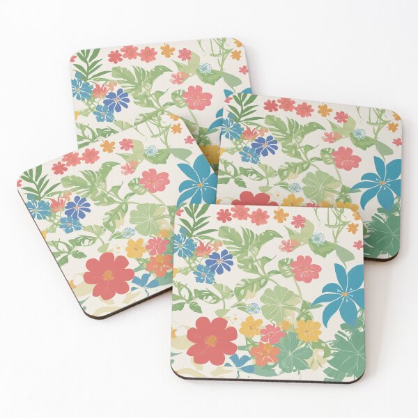 Item preview, Summer Beach Flower Pattern designed and sold by BlueBard.