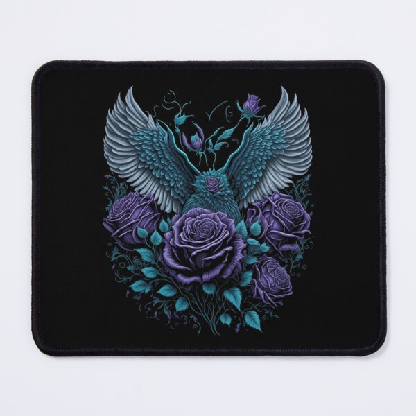 Item preview, Wings and roses tattoo style art designed and sold by Kashear.