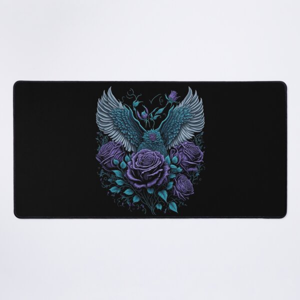Item preview, Wings and roses tattoo style art designed and sold by Kashear.