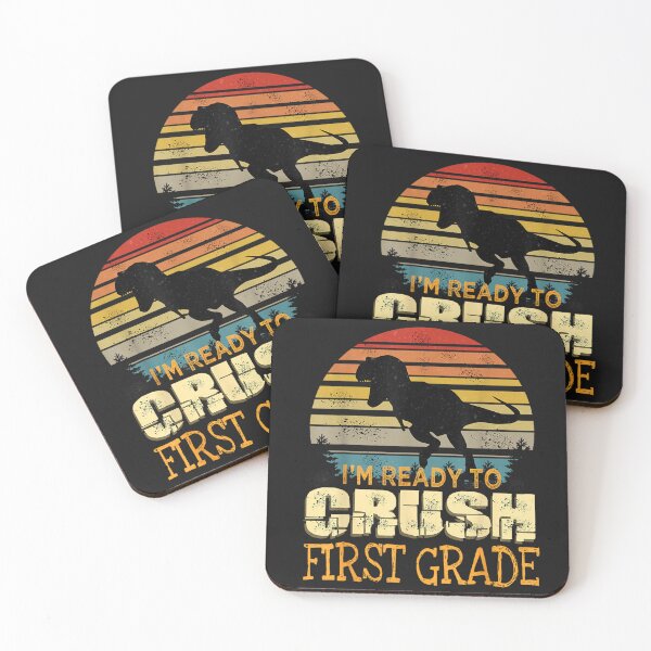 Item preview, Ready To Crush First Grade 1st Day Of School Dinosaur Boys designed and sold by hg6evarog.