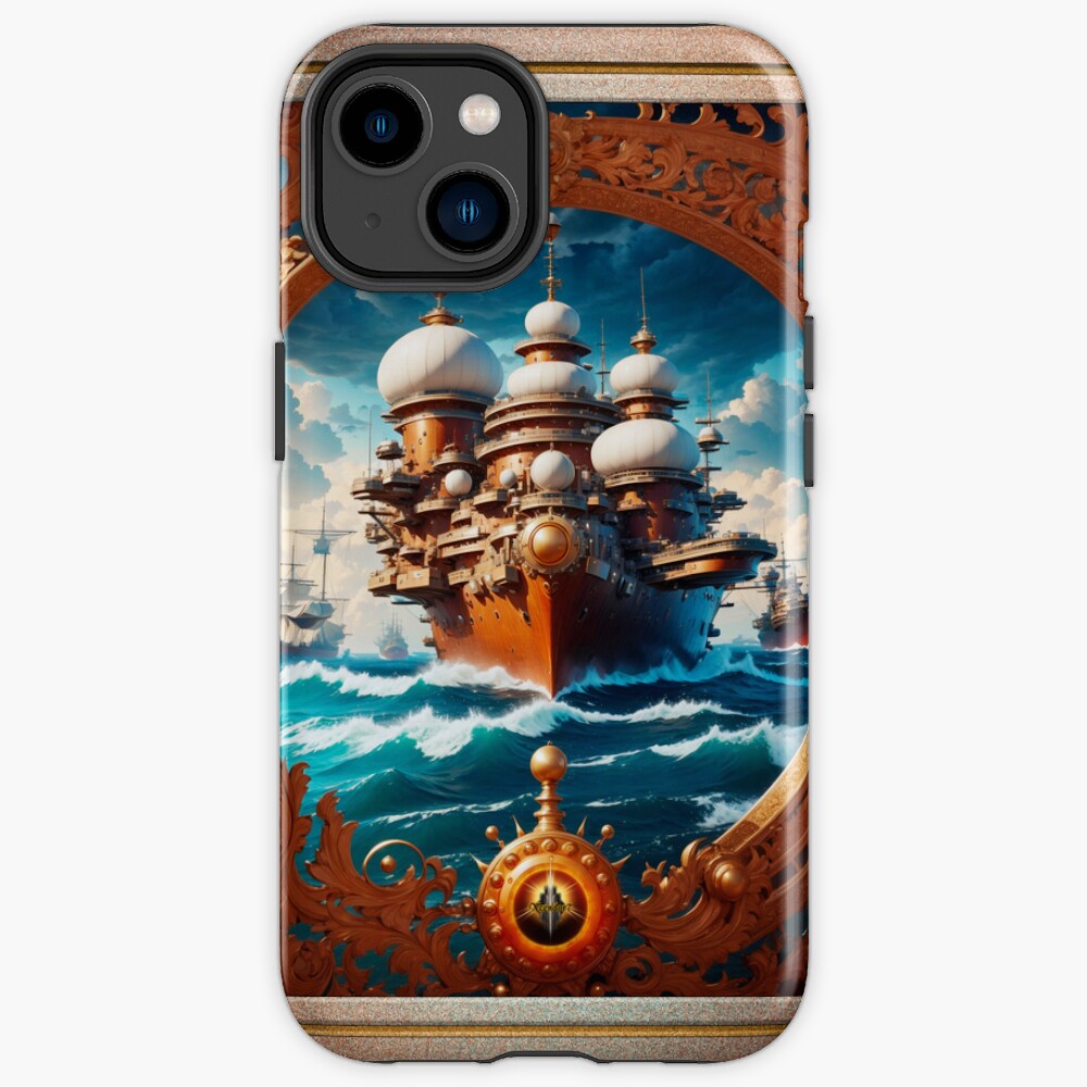 The Explorers Of The Ages Intriguing Fantasy AI Concept Art by Xzendor7 Decorative iPhone Case