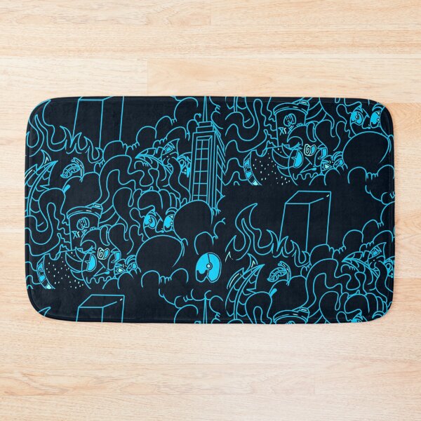 Artikelvorschau, Neonblaues Doodle-Design entworfen und verkauft von Clayden.