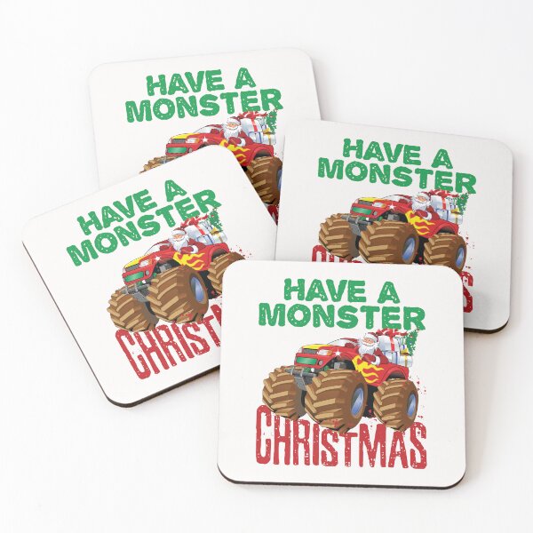 Item preview, Have a Monster Christmas Cute Santa on Monster Truck designed and sold by jaygo.