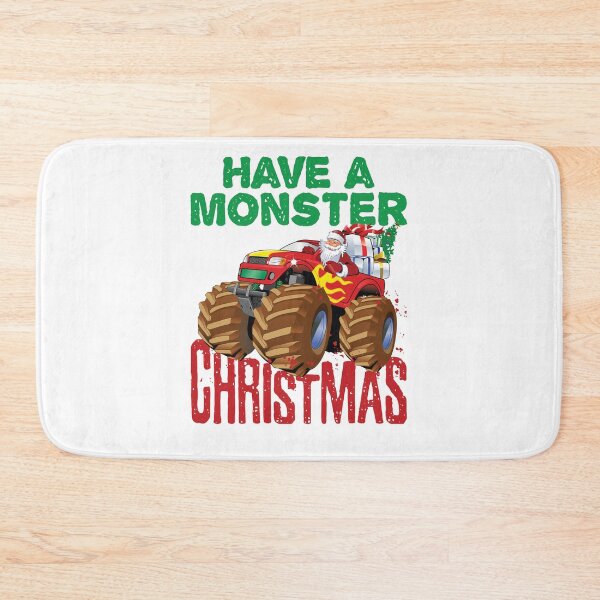 Item preview, Have a Monster Christmas Cute Santa on Monster Truck designed and sold by jaygo.