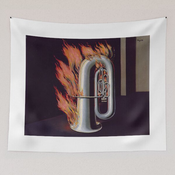 Item preview, rené magritte Merging Lightness and Symbolism art and gift for sales designed and sold by EditorArt.