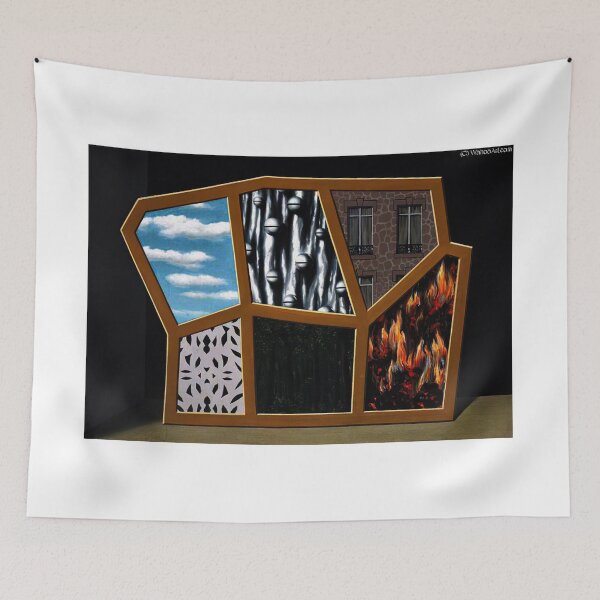 Item preview, rené magritte Merging Lightness and Symbolism art and gift for sales designed and sold by EditorArt.