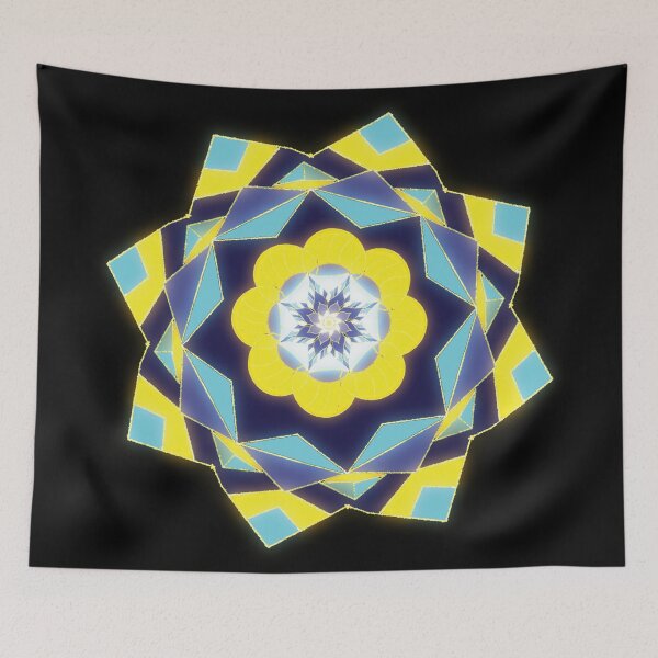 Item preview, Yellow flower Mandala designed and sold by AllGenDesigns.