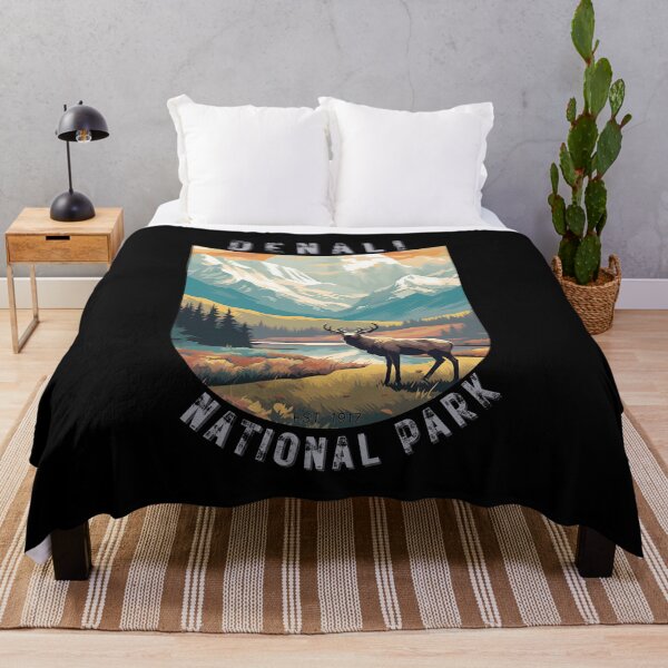 Item preview, Denali National Park Deer Tundra Art Deco Style designed and sold by Doctrine-Design.