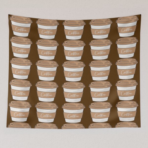 Item preview, Coffee Print - Chocolate Brown designed and sold by PunjabanJatti.