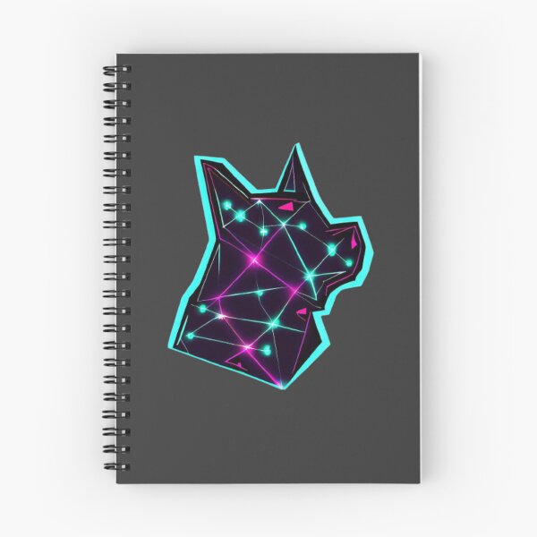 Artikelvorschau, Electric Elegance: Geometric Neon Dog Illustration entworfen und verkauft von JS-StyleWhirl.