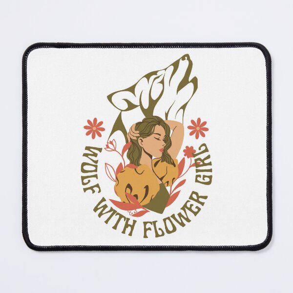 Item preview, Wolf With Flower Girl designed and sold by designerpriti.