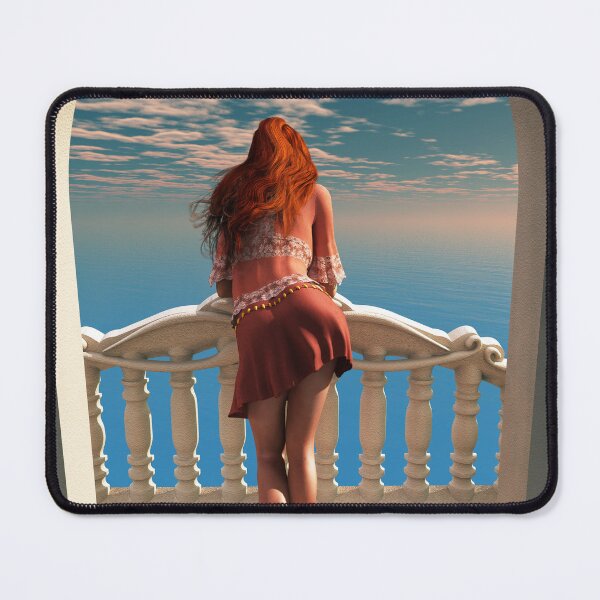 Item preview, Girl with long legs on a balcony designed and sold by Britta Glodde.