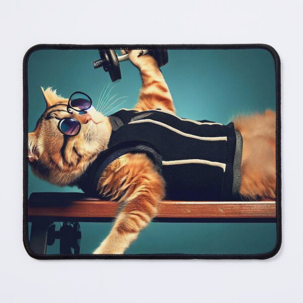 Item preview, Dumbbells Workout On Bench designed and sold by TheHelpingCat.