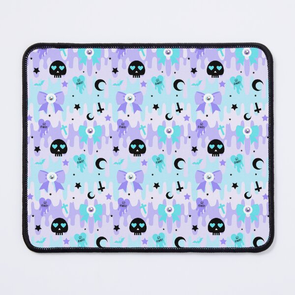 Item preview, pastel goth blue skull yami kawaii goth designed and sold by Kink Collective.