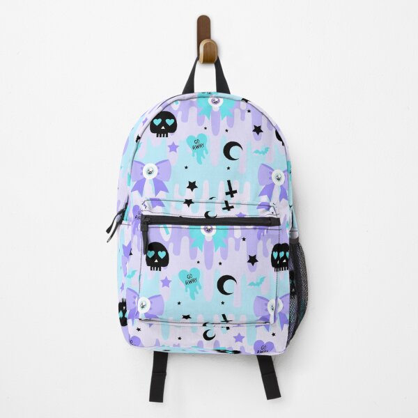 Artikelvorschau, Pastell Goth blauer Totenkopf Yami Kawaii Goth entworfen und verkauft von Kink Collective.