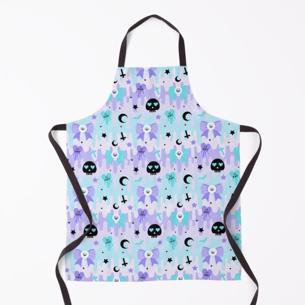 Item preview, pastel goth blue skull yami kawaii goth designed and sold by Kink Collective.